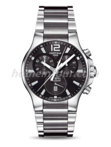 雪铁纳C012.417.11.057.00男表雅致系列-银灰色表带/表径41mm