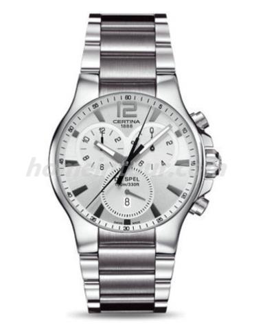 雪铁纳C012.417.11.037.00男表雅致系列-银灰色表带/表径41mm