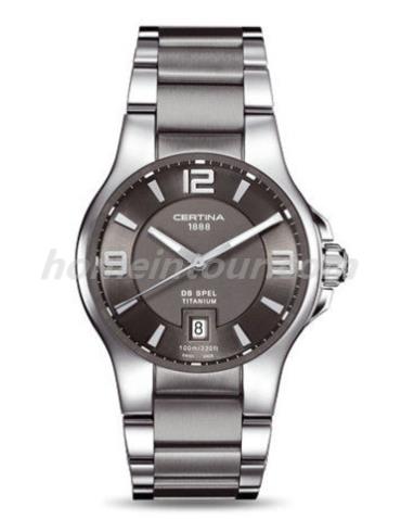 雪铁纳C012.410.44.067.00男表雅致系列-银灰色表带/表径39mm