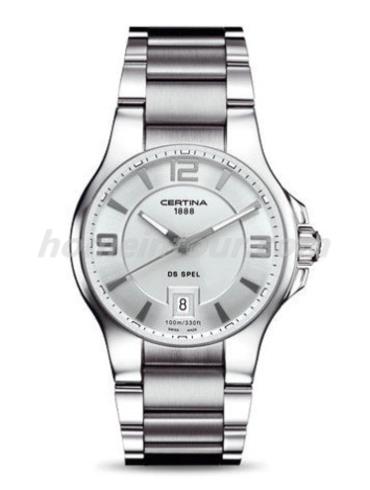 雪铁纳C012.410.11.037.00男表雅致系列-银灰色表带/表径39mm