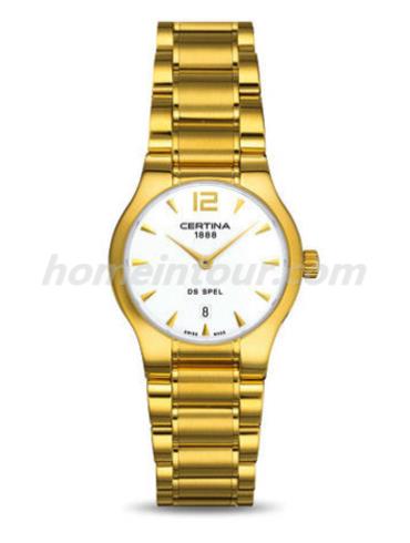 雪铁纳C012.209.33.037.00女表雅致系列-金色表带/表径30mm