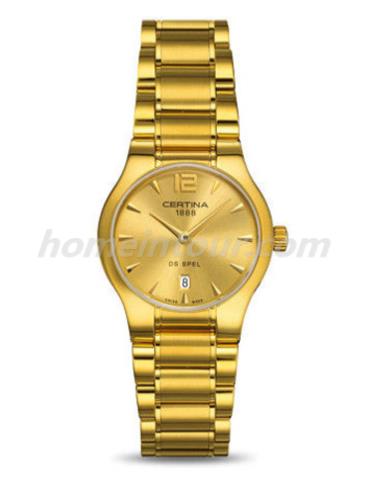 雪铁纳C012.209.33.027.00女表雅致系列-金色表带/表径30mm