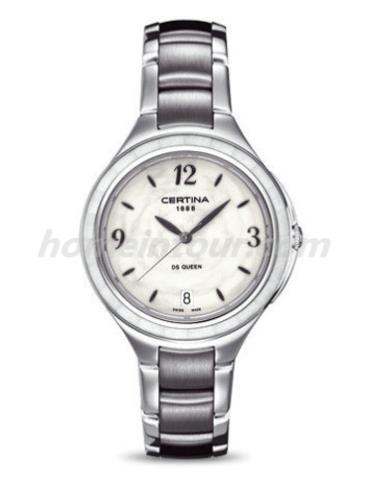 雪铁纳C018.210.11.017.00女表星钻系列-银灰色表带/表径36mm