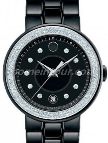 摩凡陀0606787女表赛蕾娜系列-黑色表带/表径36mm