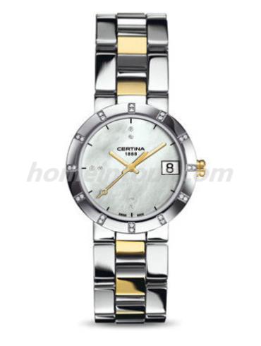 雪铁纳C009.210.22.116.00女表星钻系列-间金色表带/表径31mm