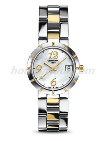 雪铁纳C009.210.22.112.00女表星钻系列-间金色表带/表径31mm