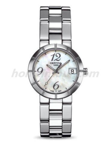 雪铁纳C009.210.11.112.00女表星钻系列-银色表带/表径31mm