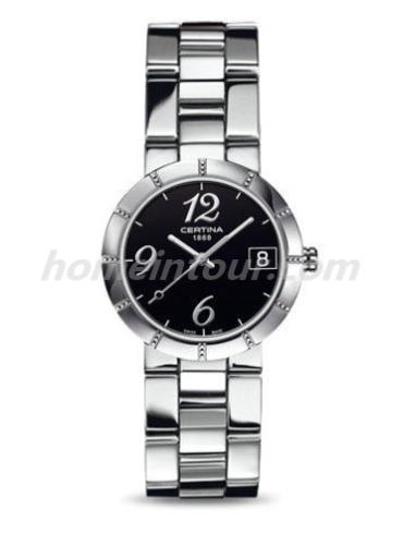 雪铁纳C009.210.11.052.00女表星钻系列-银色表带/表径31mm