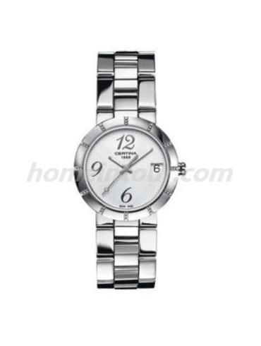 雪铁纳C009.210.11.032.01女表星钻系列-银色表带/表径31mm