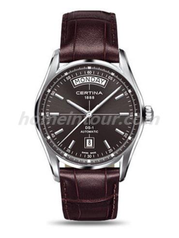 雪铁纳C006.430.16.081.00男表喜马拉雅系列-紫红色表带/表径39mm