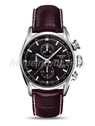 雪铁纳C006.414.16.051.00男表喜马拉雅系列-紫红色表带/表径43mm