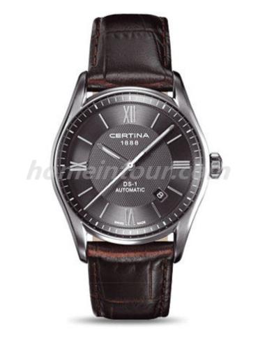 雪铁纳C006.407.16.088.00男表喜马拉雅系列-深棕色表带/表径39mm