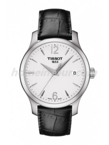 天梭T0632101603700女表T-Classic系列-黑色表带/表径33mm