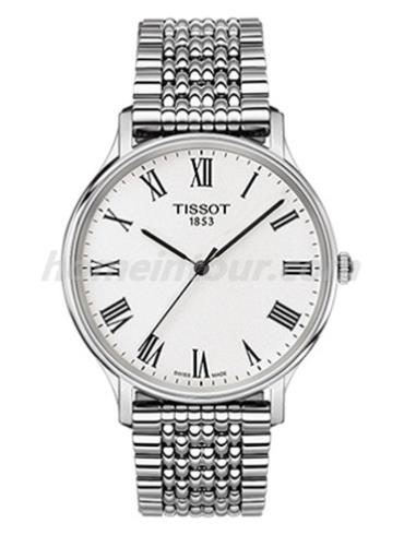 天梭T1094101103300男表T-Classic系列-灰色表带/表径38mm