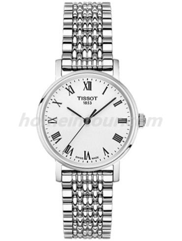 天梭T1092101103300女表T-Classic系列-灰色表带/表径30mm