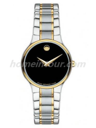 摩凡陀0606389女表思锐系列-银色/金色表带/表径26mm