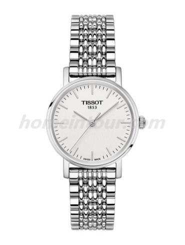 天梭T1092101103100女表T-Classic系列-灰色表带/表径30mm