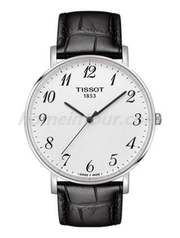 天梭T1096101603200男表T-Classic系列-黑色表带/表径42mm