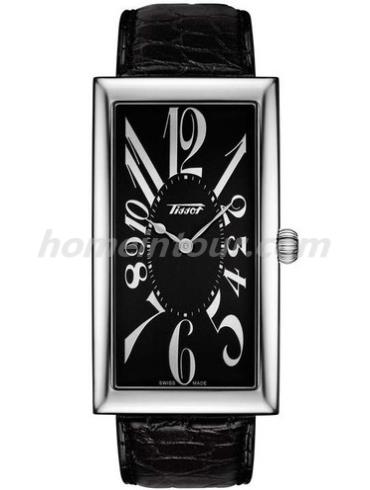 天梭T117.509.16.052.00男表王子经典系列-棕色鳄鱼皮纹路表带/表径&#8211;