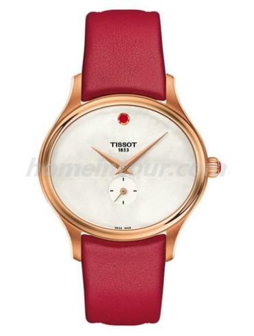 天梭T103.310.36.111.01女表T-Lady-红色表带/表径28×31.4mm