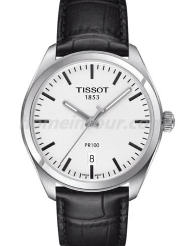 天梭T101.410.16.031.00男表T-Classic系列-黑色表带/表径39mm