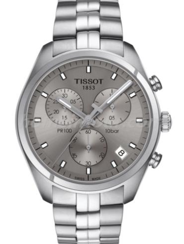 天梭T101.417.11.071.00男表T-Classic系列-银色表带/表径41mm