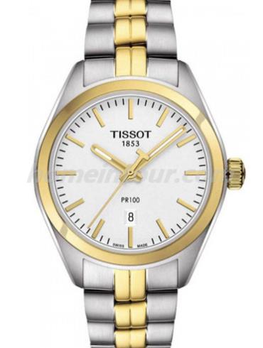 天梭T101.251.22.031.00女表T-Classic系列-间金色表带/表径33mm