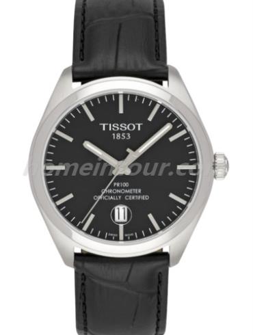 天梭T101.451.16.051.00男表T-Classic系列-黑色表带/表径39mm