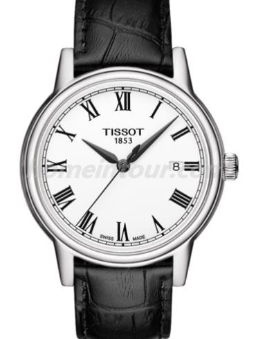 天梭T085.410.16.013.00男表T-Classic系列-黑色表带/表径39,2X40 MMmm