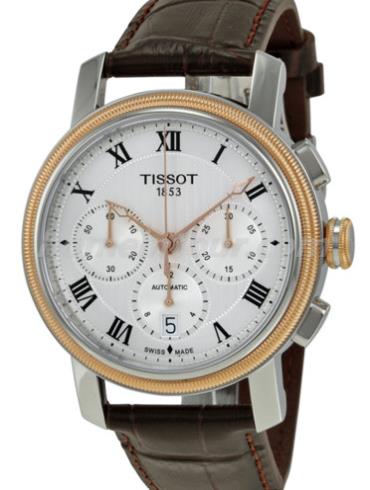 天梭T097.427.26.033.00男表T-Classic系列-棕色表带/表径42mm