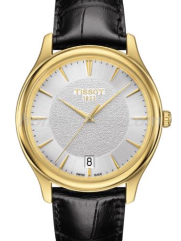 天梭T924.410.16.031.00男表T-Gold系列-黑色表带/表径40mm