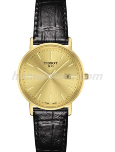 天梭T922.410.16.021.00男表T-Gold系列-黑色表带/表径38mm