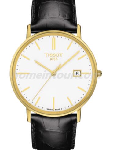 天梭T922.410.06.011.00男表T-Gold系列-黑色表带/表径38mm