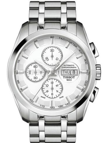 天梭T035.614.11.031.00男表T-Classic系列-银色表带/表径43mm