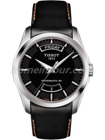 天梭T035.407.16.051.03男表T-Classic系列-黑色表带/表径39mm