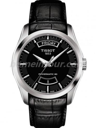 天梭T035.407.16.051.02男表T-Classic系列-黑色表带/表径39mm