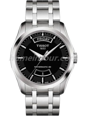 天梭T035.407.11.051.01男表T-Classic系列-银色表带/表径39mm