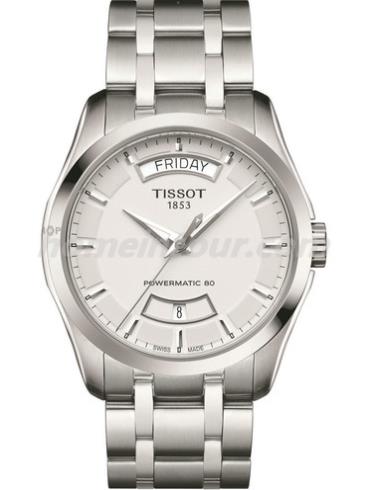 天梭T035.407.11.031.01男表T-Classic系列-银色表带/表径39mm