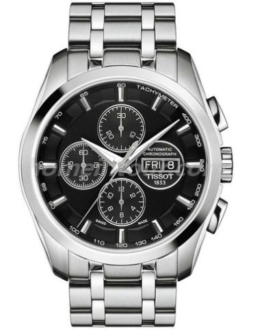 天梭T035.614.11.051.01男表T-Classic系列-银色表带/表径43mm