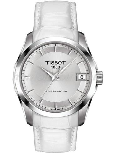 天梭T035.207.16.031.00女表T-Lady-白色表带/表径32mm