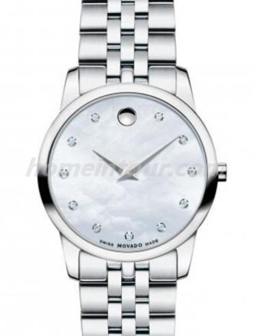 摩凡陀0606612女表博物馆-银色表带/表径28mm