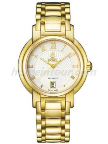 依波路GG1856-9531男表传奇系列-金色表带/表径38.5mm