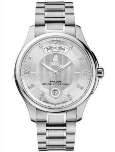 依波路GS7350WC3-2590男表布拉克系列-银色表带/表径41mm