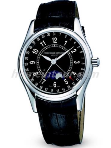 康斯登FC-330B6B6男表百年经典系列-黑色表带/表径43mm