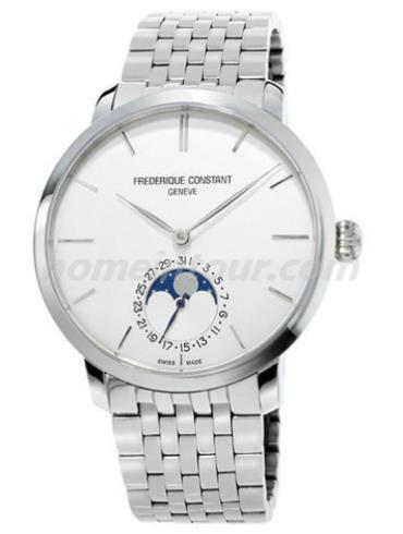 康斯登FC-705S4S6B男表百年经典系列-银色表带/表径42mm