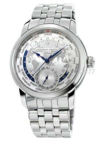 康斯登FC-718MC4H6B男表百年经典系列-银色表带/表径&#8211;