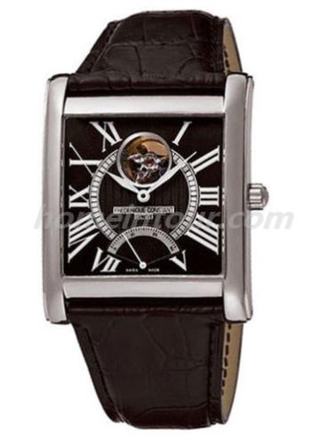 康斯登FC-680BS4C26男表百年经典系列-黑色表带/表径46x38.5mm