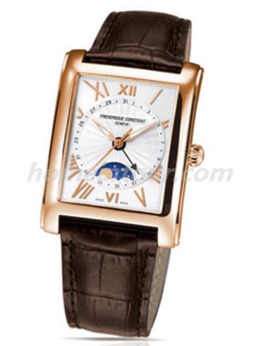 康斯登FC-335MS4MC24男表百年经典系列-棕色表带/表径34x45 mm