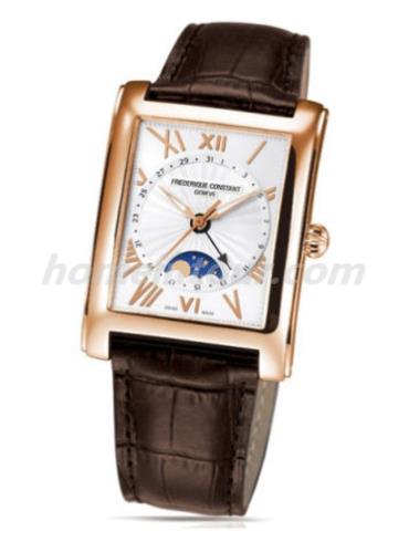 康斯登FC-330MS4MC24男表百年经典系列-棕色表带/表径34x45 mm