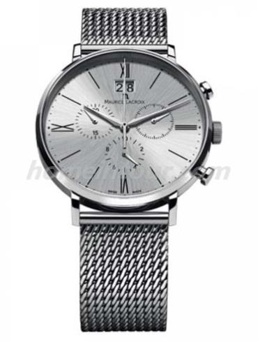 艾美EL1088-SS002-110男表Eliros系列-银色表带/表径40mm